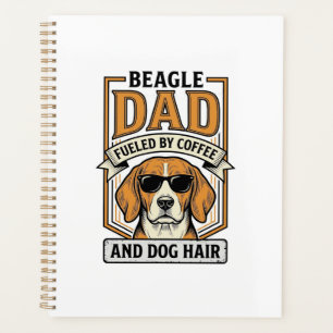 Beagle-Vater, angetrieben von Kaffee und Hundehaar Planer