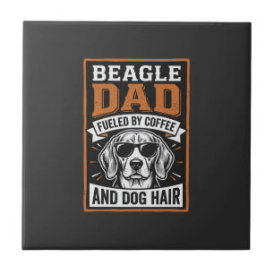 Beagle-Vater angetrieben von Kaffee und Hundehaare Fliese