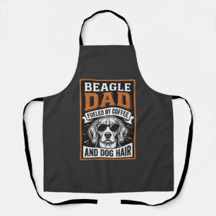 Beagle-Vater angetrieben von Kaffee und Hundehaare Schürze