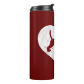 Beagle Vater / Beagle Hund liebt Fars Day Thermosbecher (Nach links gedreht)