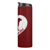 Beagle Vater / Beagle Hund liebt Fars Day Thermosbecher (Nach rechts gedreht)