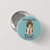 Beagle Vater Button (Vorne & Hinten)