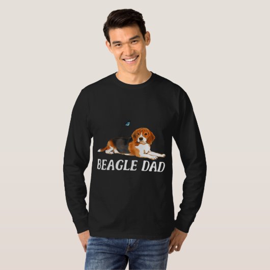 Beagle Vater Dog T-Shirt Beagle (Vorne ganz)