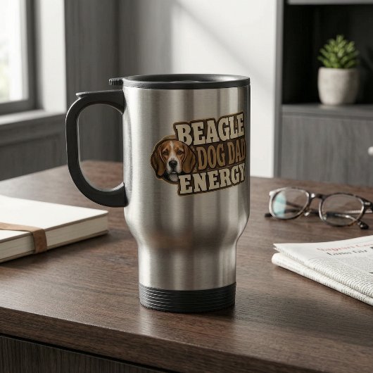 Beagle-Vater-Energie-Reisebecher Reisebecher