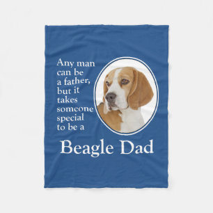 Beagle Vater Fleece Blanket