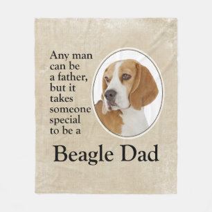 Beagle Vater Fleecedecke