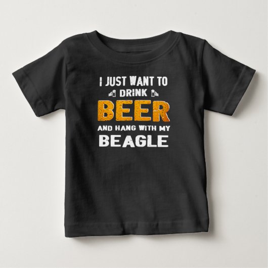 Beagle Vater - Funny Vathers Day Hunde Lover Gesch Baby T-shirt (Vorderseite)