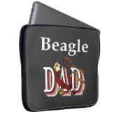 Beagle Vater Geschenke Laptopschutzhülle (Vorne Rechts)