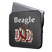 Beagle Vater Geschenke Laptopschutzhülle (Vorderseite Links)