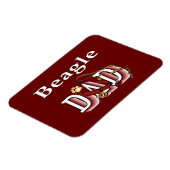 Beagle Vater Geschenke Magnet (Linke Seite)
