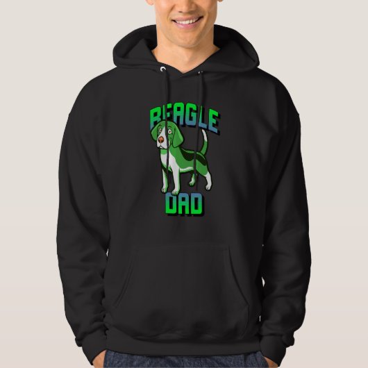 Beagle Vater Hoodie (Vorderseite)