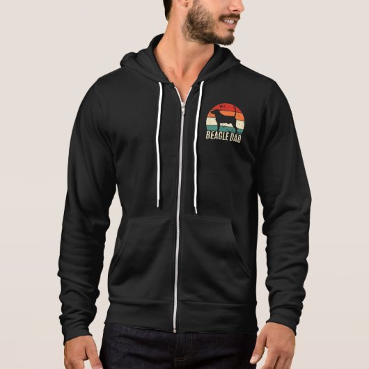 Beagle Vater Hoodie (Vorderseite)