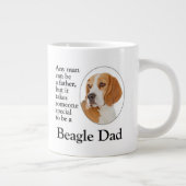 Beagle Vater Jumbo-Tasse (Rechts)