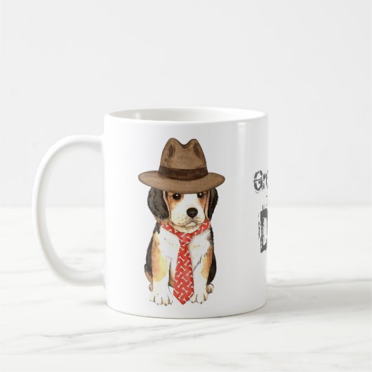 Beagle-Vater Kaffeetasse (Links)