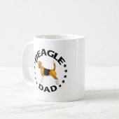 Beagle Vater Kaffeetasse (Vorderseite Links)