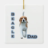 Beagle Vater Keramikornament (Rückseite)
