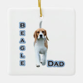 Beagle Vater Keramikornament (Vorderseite)