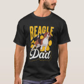 Beagle Vater Lover Welpe Beagle Dother Daddy Pa T-Shirt (Vorderseite)