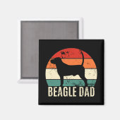 Beagle Vater Magnet (Vorderseite/Rückseite)