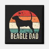 Beagle Vater Magnet (Vorne)