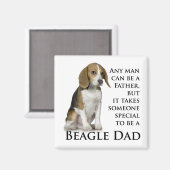 Beagle Vater Magnet (Vorderseite/Rückseite)