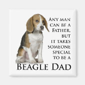 Beagle Vater Magnet (Vorne)