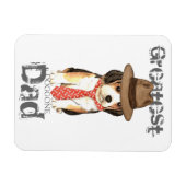 Beagle Vater Magnet (Horizontal)
