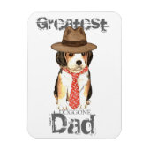 Beagle Vater Magnet (Vertikal)