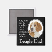 Beagle Vater Magnet (Vorderseite/Rückseite)
