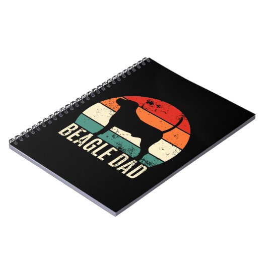 Beagle Vater Notizblock (Linke Seite)