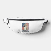 Beagle-Vater patriotisches Vintage-Gravur-Hund-Des Bauchtasche (Ablage )