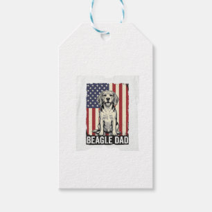 Beagle-Vater-patriotisches-vintage-Hunde-Shirt-Des Geschenkanhänger