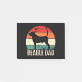 Beagle Vater Post-it Klebezettel (Vorderseite)