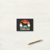 Beagle Vater Post-it Klebezettel (Auf Schreibtisch)