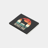 Beagle Vater Post-it Klebezettel (angewinkelt)