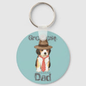 Beagle Vater Schlüsselanhänger (Vorderseite)