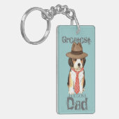 Beagle Vater Schlüsselanhänger (Vorderseite links)