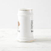 Beagle-Vater Stein Bierglas (Mittel)