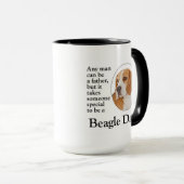 Beagle Vater Tasse (VorderseiteRechts)