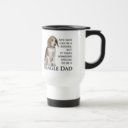 Beagle-Vater-Tasse Reisebecher (Rechts)