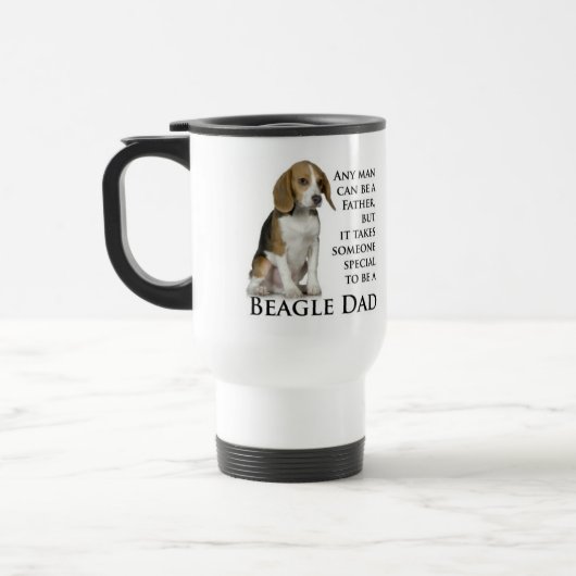 Beagle-Vater-Tasse Reisebecher (Links)