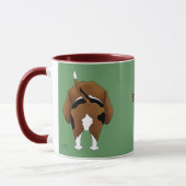 Beagle-Vater-Tasse Tasse (Links)
