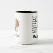 Beagle-Vater-Tasse Zweifarbige Tasse (Mittel)