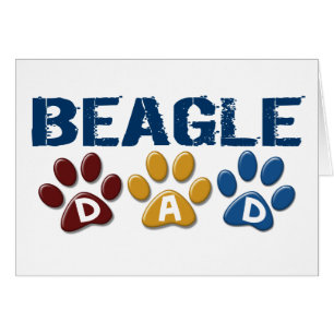 BEAGLE-VATER Tatzen-Druck