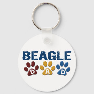 BEAGLE-VATER Tatzen-Druck Schlüsselanhänger