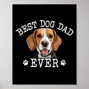 Beagle-Vater Vatertag Vintage Immer Hunde Liebhabe Poster