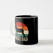 Beagle Vater Zweifarbige Tasse (Vorderseite Links)