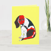 Beagle Vatertagskarte Karte (Vorderseite)