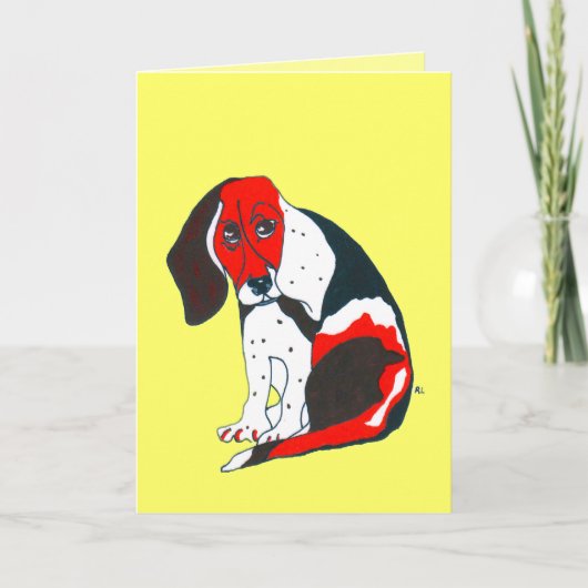 Beagle Vatertagskarte Karte (Vorderseite)