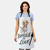 Beagle verbreitet die Liebe Schürze (Getragen)